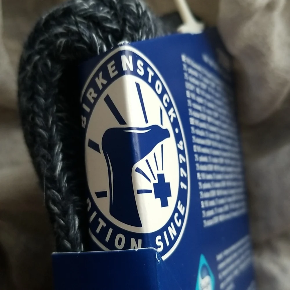 Birkenstock Sydney Blue Melange Cotton Socks Small • 35-38 EU - Picture 5 of 5